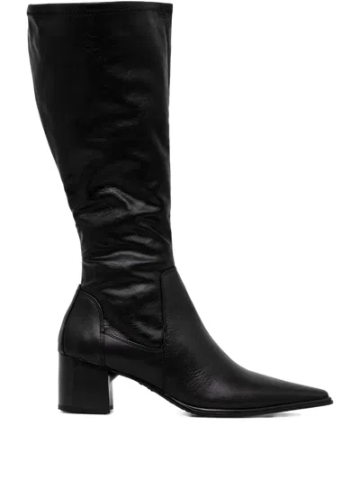 Vagabond Pointed-toe Knee-high Boots In Black