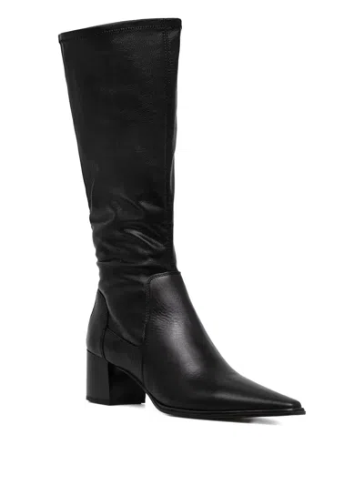 Vagabond Pointed-toe Knee-high Boots In Black