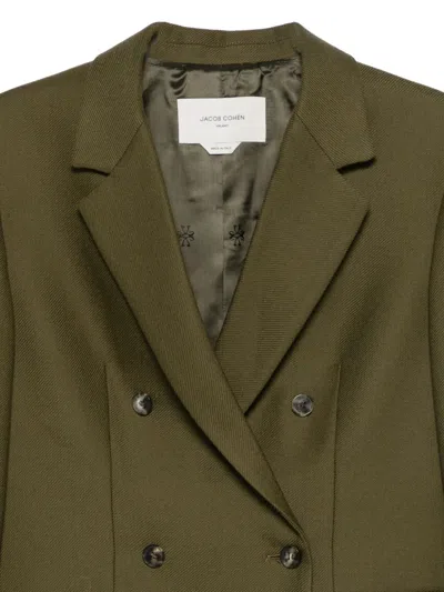 Jacob Cohen Double-breasted Blazer In Green
