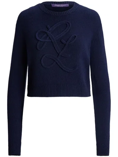 Ralph Lauren Bouclé Sweater In Blue