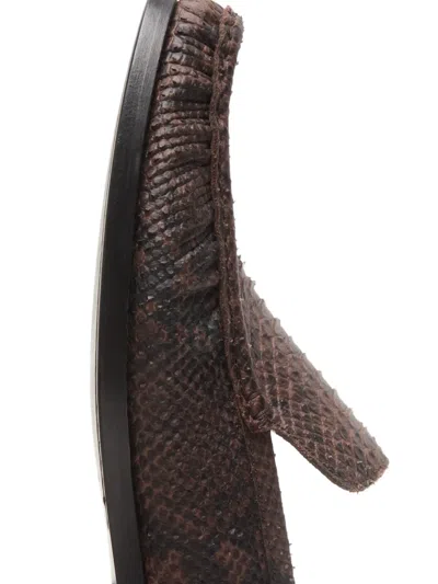 Acne Studios Round-toe Loafers In Brown