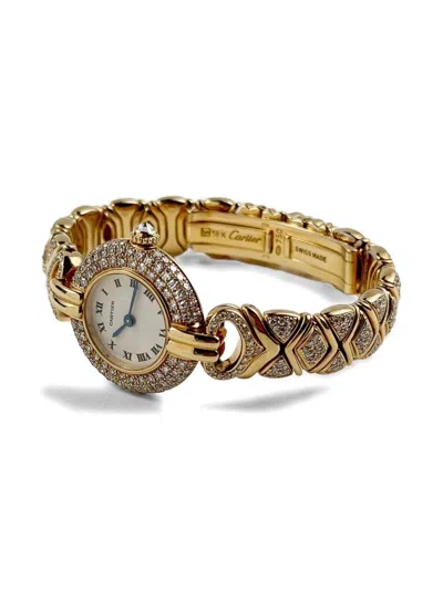 Cartier Colisée 18k Yellow Gold Diamond 23mm In Gold