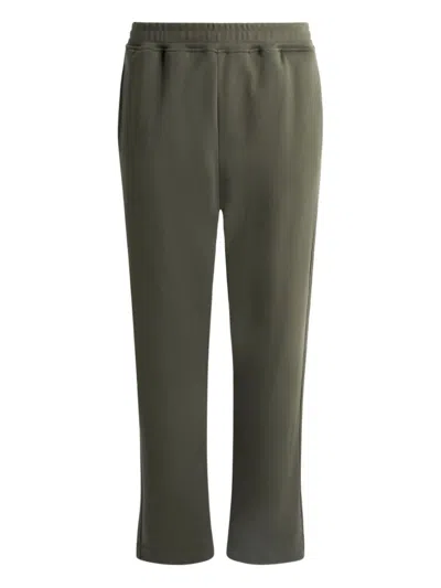 Bally Embroidered-crest Sweatpants In Green