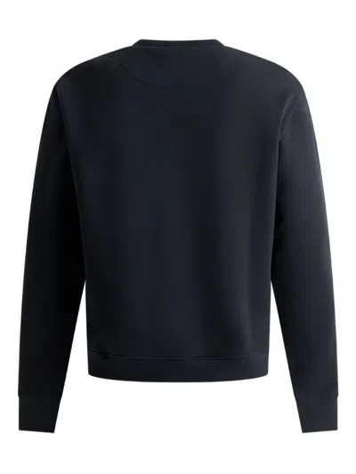 Bally -crest Crewneck Sweatshirt In Black