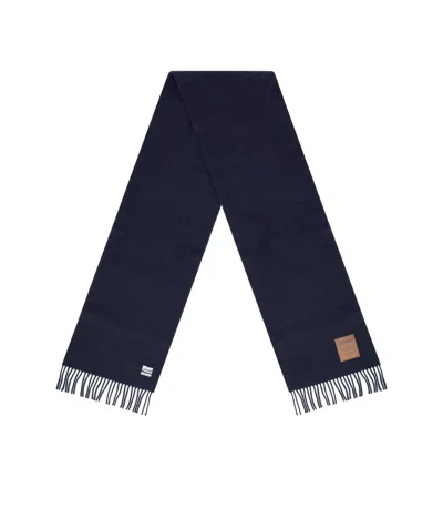 Ganni Blue Scarf In Blue
