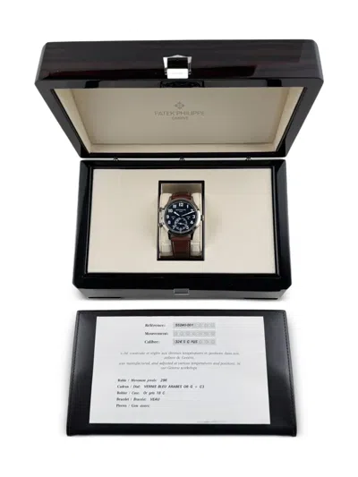 Pre-owned Patek Philippe 2015 Calatrava 42mm In Blue