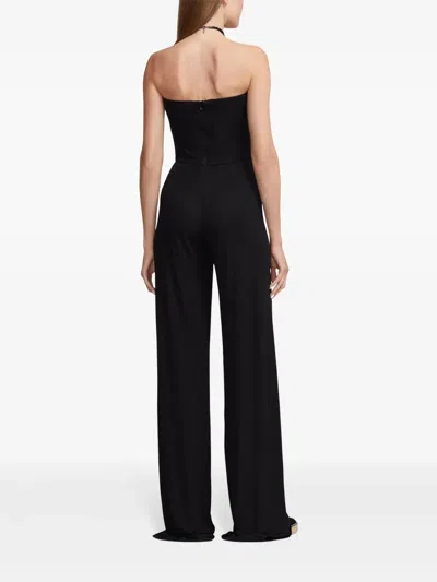 Ralph Lauren Halterneck Jumpsuit In Black