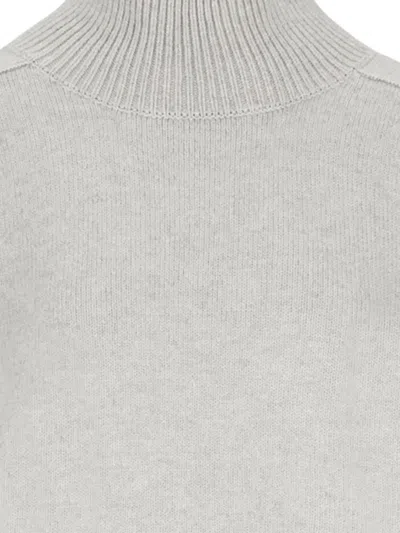 Ether Libra High-neck Sweater In Gray
