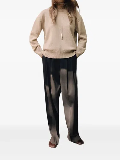 Ether Gemini Crew-neck Sweater In Neutral