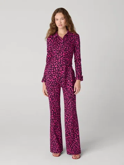 Diane Von Furstenberg Michele Jumpsuit In Pink