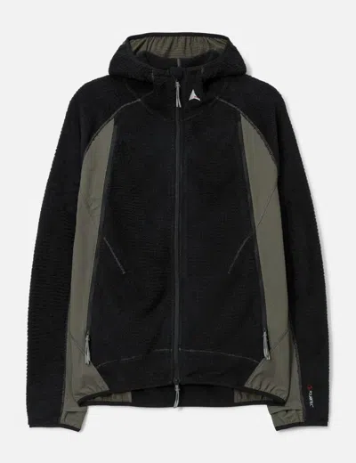 Roa Textured And Smooth Fabric Combination Jacket In Multi