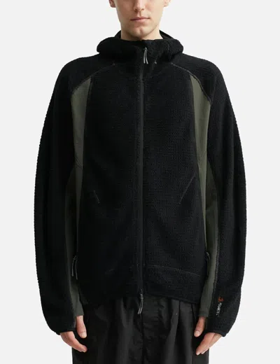 Roa Textured And Smooth Fabric Combination Jacket In Multi