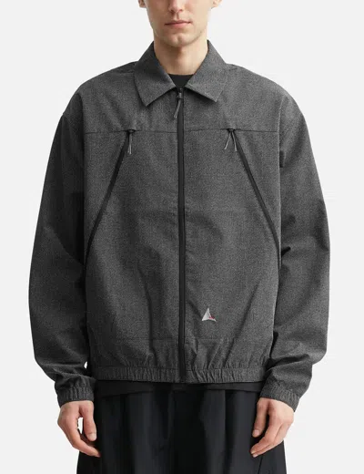 Roa Lamon Reinforced Technical Zip Up Shirt Clothing In Gray