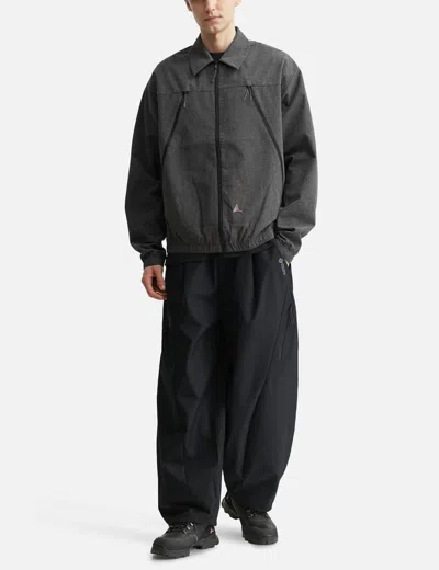 Roa Lamon Reinforced Technical Zip Up Shirt Clothing In Gray