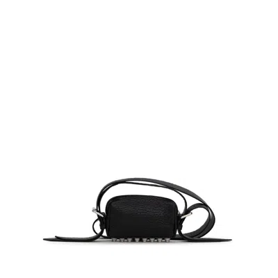 Alexander Wang Black Leather Shoulder Women's Bag In Black