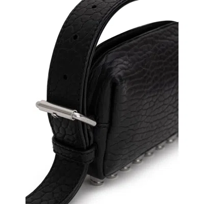 Alexander Wang Black Leather Shoulder Women's Bag In Black