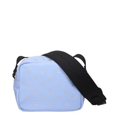 Alexander Wang Light Blue Fabric Crossbody Women's Bag In Blue