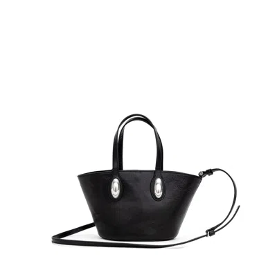 Alexander Wang Black Leather Shoulder Women's Bag In Black