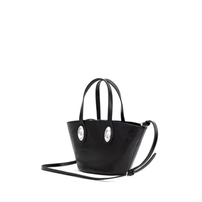Alexander Wang Black Leather Shoulder Women's Bag In Black
