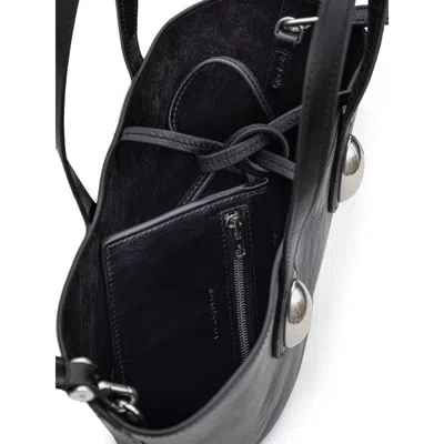 Alexander Wang Black Leather Shoulder Women's Bag In Black