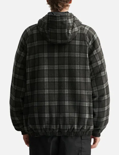 Roa Logger Wool Primaloft Checked Jacket In Black