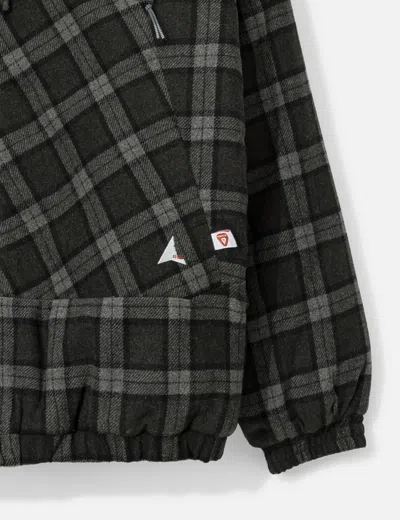 Roa Logger Wool Primaloft Checked Jacket In Black