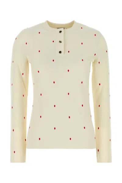 Bottega Veneta Women Embroidered Cotton Blend Sweater In Multi