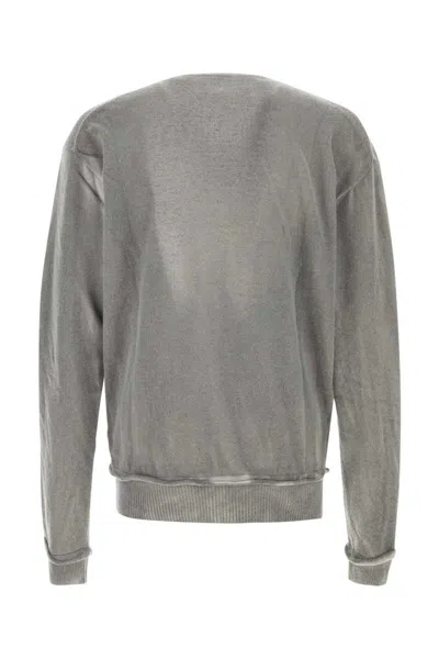 Our Legacy V-neck Wool Cardigan Featuring Front Pockets In Gray