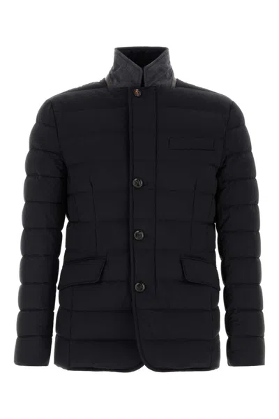 Moorer Midnight Blue Nylon Blend Zayn Down Jacket In Blue