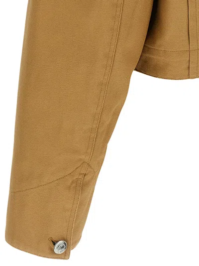 Apc A.p.c. X Marc Jacobs Capsule Jacket Puffer Jackets Beige In Brown