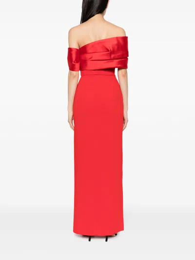 Solace London Alexis Masi Dress In Red
