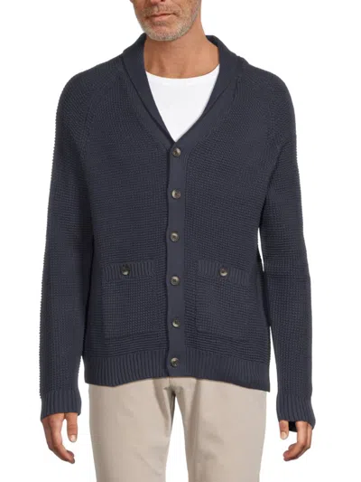 Saks Fifth Avenue Men's Knit Cotton Cardigan In Purple