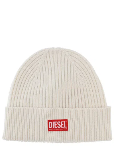Diesel "k-coder" Cap In White