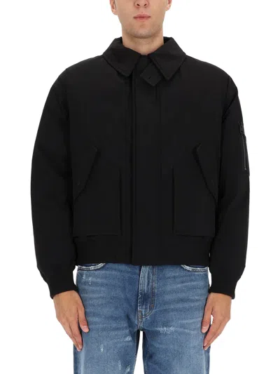 Hugo Boss Boxy Oversized Black Sports Jacket In Black