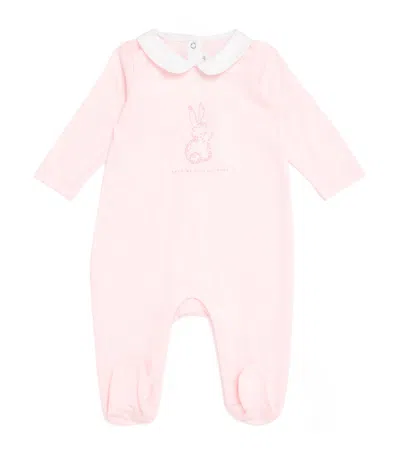 Tartine Et Chocolat Cotton Bunny All-in-one Pyjamas In Pink