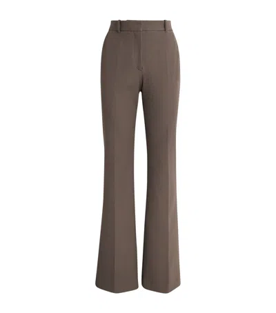 Joseph Stretch-gabardine Tafira Trousers In Brown