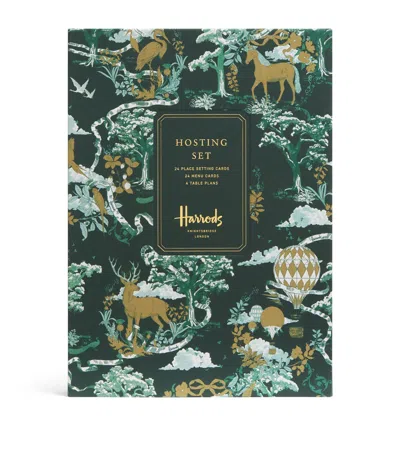 Harrods Toile Du Jouy Hosting Set In Green