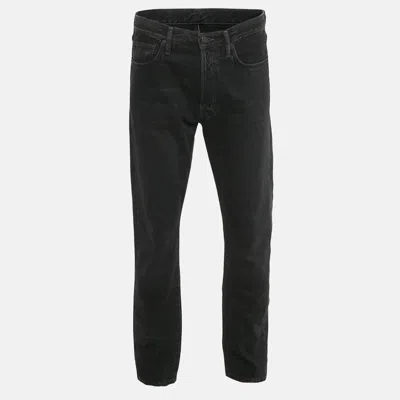 Pre-owned Acne Studios Black Denim 1996 Regular Fit Jeans L Waist 32"
