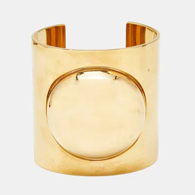 Pre-owned Celine Gold Tone Bracelet