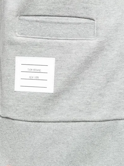 Thom Browne Cotton Cardigan In Gray