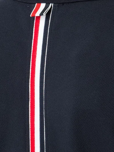Thom Browne Cotton Polo Dress In Blue