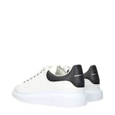Alexander Mcqueen Sneakers Oversize Uomo Pelle Bianco/nero In White