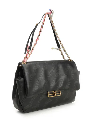 Balenciaga Darling Chain Bag M Shoulder Bags Black In Black