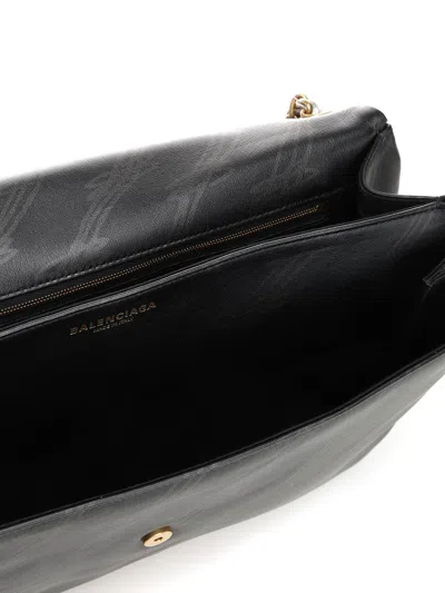 Balenciaga Darling Chain Bag M Shoulder Bags Black In Black