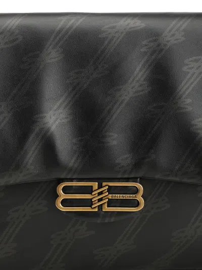 Balenciaga Darling Chain Bag M Shoulder Bags Black In Black