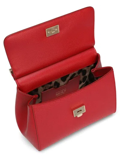 Dolce & Gabbana Hand Bag "sicily" Medium In Red