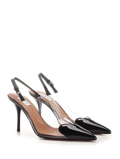 Alaïa High Heel Sling Back Pumps Black In Black