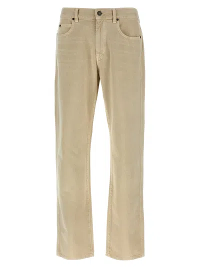 Isabel Marant Straight Leg Trousers Pockets In Neutral
