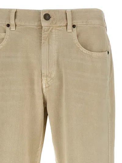 Isabel Marant Straight Leg Trousers Pockets In Neutral