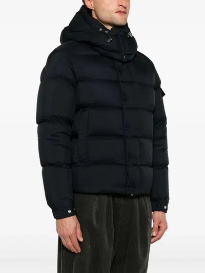 Moncler Maya 70 Hooded Short Down Jacket In Black